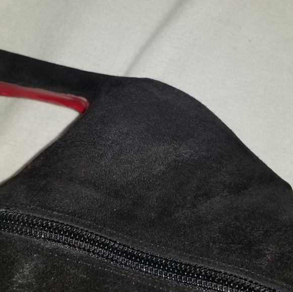 Christian Louboutin, Eleanor, black suede, knee high, heeled boots, 40 - Picture 4 of 8